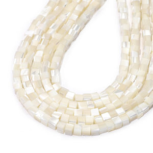 5-15Pcs Natural Shell Beads Flower Square Heart Charm Beads For Bracelet Necklace DIY Jewelry Making Beads Accessories