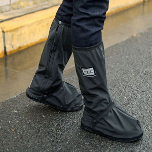 Thickened Waterproof Rain Boots Anti -Slip And Wear -Resistant Zipper Shoe For Men And Women