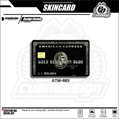 BCA MANDIRI AMERICAN EXPRESS STIKER PELINDUNG KARTU SKIN CARD ATM SIM KTP E-MONEY STICKER LEM KUAT ANTI GORES ( SKIN / STICKER KARTU ATM )
