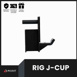 Rig J-Hook Heavy Duty | Barbell Holder Attachment for Squat Rack & Olympic Lifting