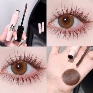 Cappuvini slender curled mascara small powder tube natural slender curled makeup is not easy to smudge makeup