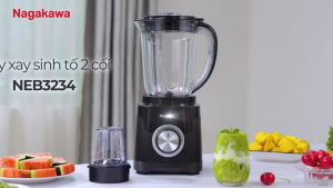 MÁY XAY SINH TỐ 2 CỐI NAGAKAWA NEB3234 500W – XAY NHANH KHỎE ĐA NĂNG CHO MỌI GIAN BẾP