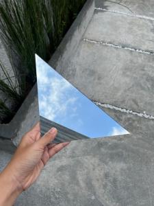 Kaca Cermin Minimalis Ukuran 20CM x 20CM (ASLI KACA CERMIN 100 %) Tebal 2MM