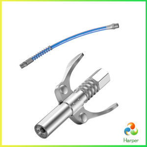 Harper หัวอัดจารบีหล่อลื แบบล็อคเร็ว ด้ามจับคู่ ปากแบน Grease nozzle