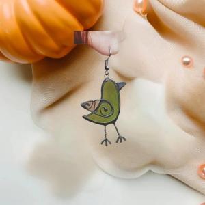 Hmeme Độc Đáo Dễ Thương Nhựa Chim Dangle Thả Bông Tai Cho Phụ Nữ Quyến Rũ Cô Gái Giải Trí Đảng Đồ Trang Sức Quà Tặng