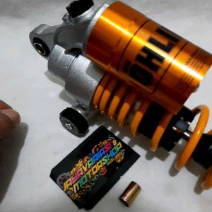 Shockbreaker Shock Copy Oh-£ins Click Samping Single Tabung Atas 310mm 330mm Universal Matic Vario-Beat-Mio-Scoopy-Fino-Aerox125-Lexi-Gear-Spacy-Genio-Xeon-Filano- Fazzio-Nex- X ride - Freego Dll