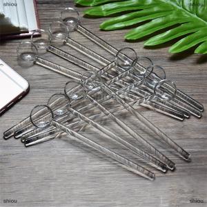 [COD] shiou ช้อนคนกาแฟโปร่งใสเครื่องใช้บนโต๊ะอาหารด้ามยาวช้อนชาแก้ว