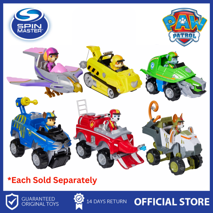 Paw Patrol Themed Vehicle Jungle Pups (Chase Rocky Rubble Skye