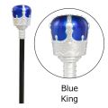 GS Red/Blue King Queen Scepter Performance Plastic Princess Prince Cane Exquisite Cosplay Props Hand Wand Gril. 