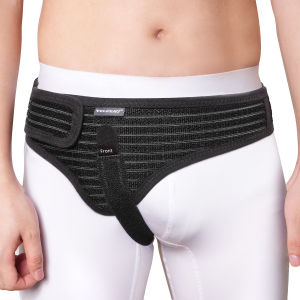 Velpeau Hernia Belt for Men and Women Fits Left or Right Side Inguinal Groin Hernia Support Truss Underwear Briefs Pain Relief Recovery Adjustable Strap with Removable Compression Pad