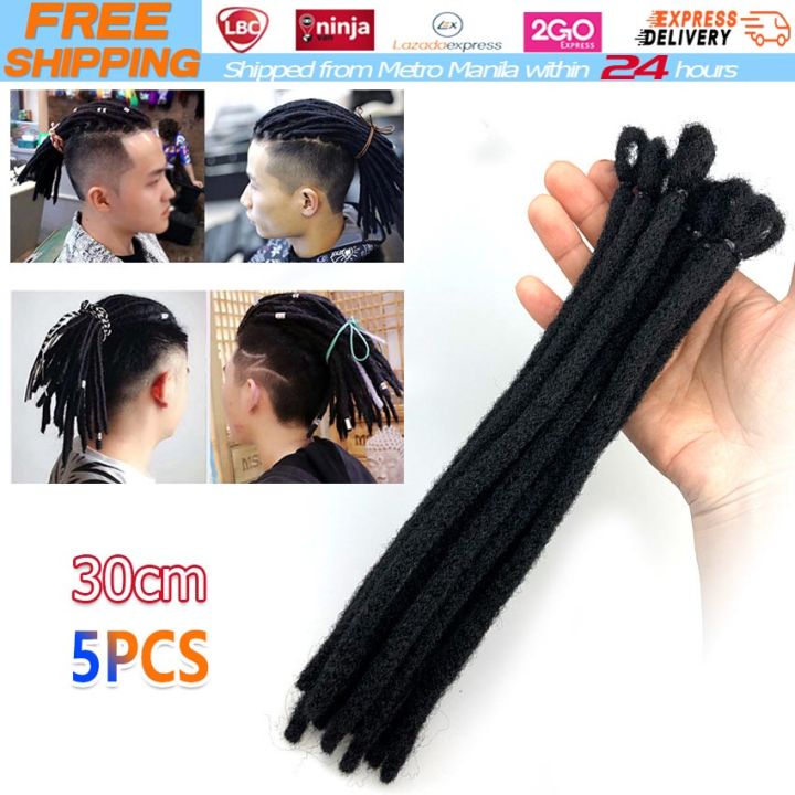 6” Dreadlock Extension Handmade Braiding Reggae Hair Hip-Pop Hair Dread  Synthetic Box Braiding For Men Soft Fax Locs Crochet Twist