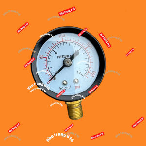 Đồng hồ báo hơi áp suất hơi hệ thống đo hơi xe ô tô PSI KG/cm2 mặt 42 ren 10