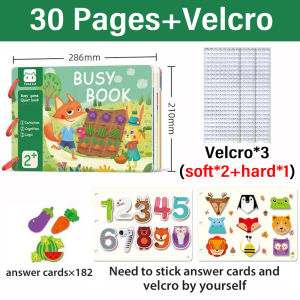 Baby First Enlightment Book Busy Book for Toddlers Montessori Toys Early Learning Toys Baby Quiet Book Acitivity Book