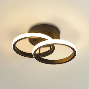 LED Ceiling Light Tri-Color Dimmable 2 Square Flush Mount Ceiling Lamp Nordic Minimalist Acrylic Ceiling Lights Modern Design for Living Rooms Bedrooms Hallway Office Cloakroom Decorative Lighting