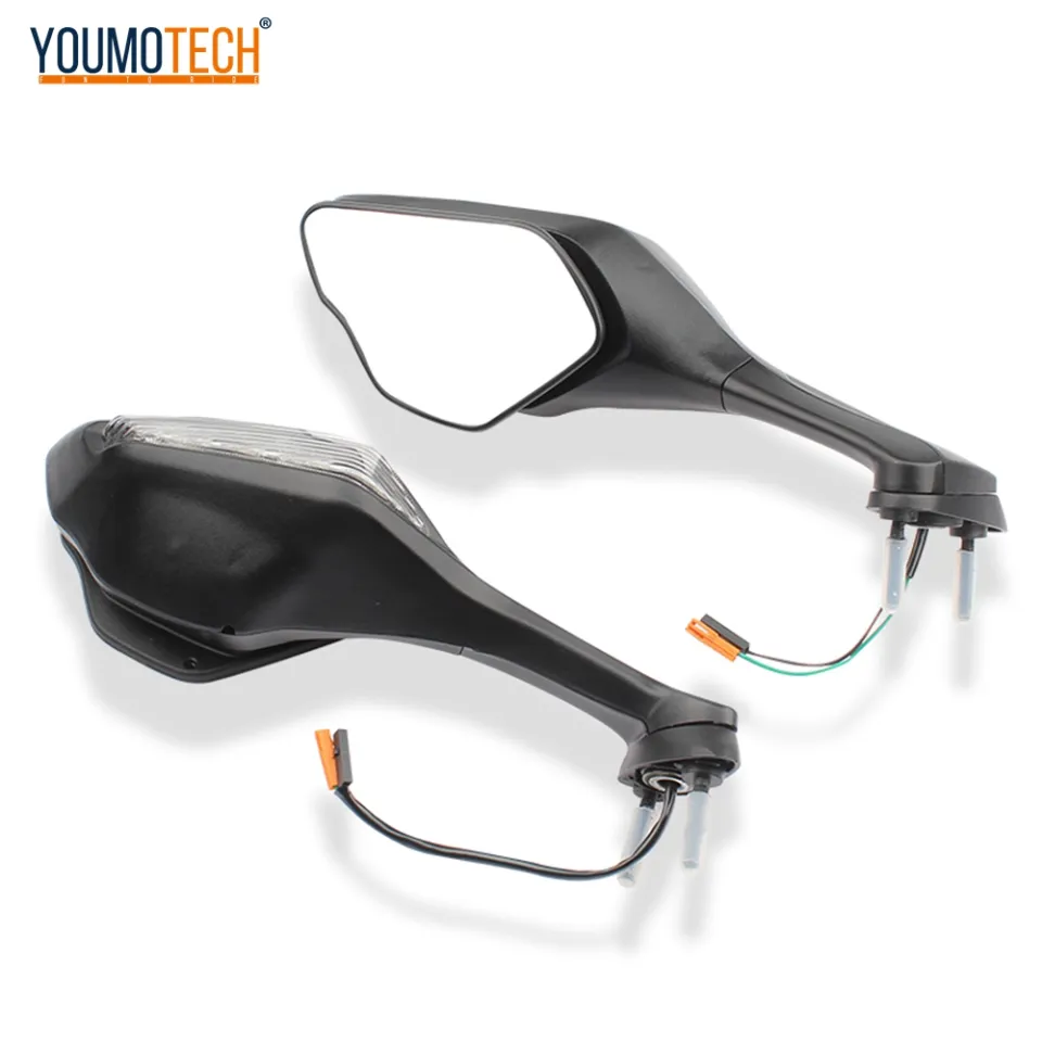 Rearvew Mrrors Wth Turn Sgnals LED For Honda CBR1000RR 2008-2016 Black | EBay