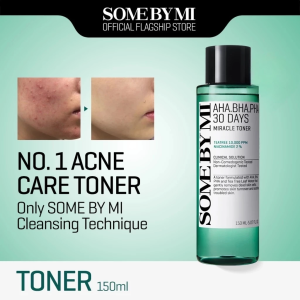 [SG Local Stock] [SOME BY MI] Miracle Toner  AHA-BHA-PHA 30days Exfoliating Skin Shoothing moisturizing Pore Care （150ml）