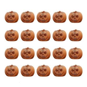 20ชิ้นฟักทองตกแต่งฟักทองเรซิ่นสำหรับประสบการณ์วันหยุดที่มีความสุขง่ายต่อการจัดเก็บงานฝีมือ