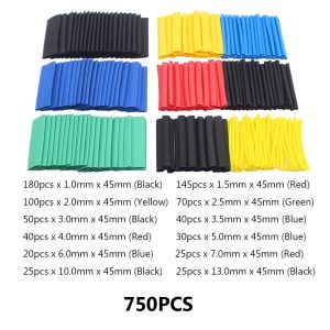 LINSBAYWU 164-750pcs Professional Insulated Assortment Cable Sleeve Kit Shrinkable Tube Wire Cover Heat Shrink Tubing