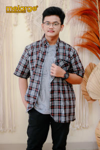 MELARGE Kemeja Blueberry Bigsize Cowok - Kemeja 4XL Cowok -Kemeja Pria Jumbo