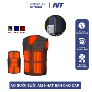 [GIẢM GIÁ] Áo Khoác Giữ Nhiệt Áo Sưởi Ấm Nhật Bản 10 Vùng Nhiệt Cao Cấp PIN Dung Lượng Khủng Bảo Hành 12 Tháng