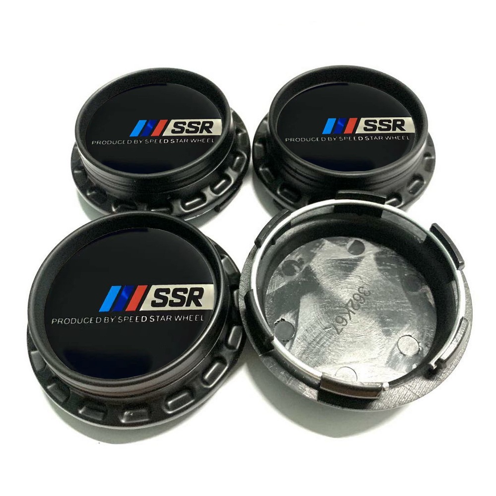 4X 67mm SSR Radnabenabdeckungen Radkappen