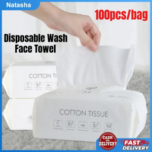 100Pcs Wash Face Towel Clean Face Towel Make of Cotton Disposable Remove Makeup Towel Facial Tissue