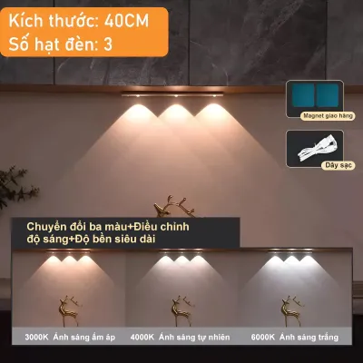 Đèn led cảm biến đèn led cảm ứng chuyển động không dây thông minh gắn tường trang trí decor-Happy Life 4U