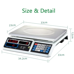 Timbangan Buah Digital 40kg Double Display Digital Computing Scale