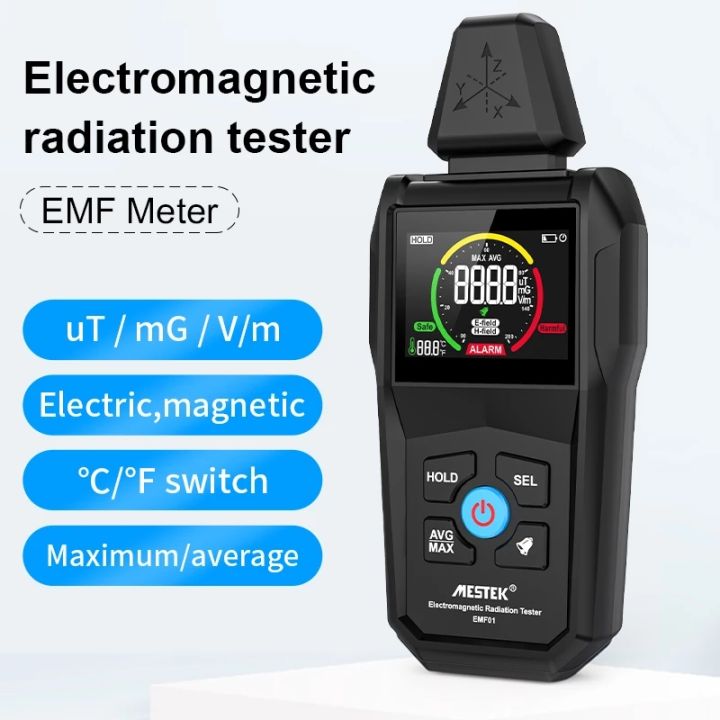 LCD Digital Electromagnetic Radiation Detector Sensor Electric Field Magnetic Field Prtection Tester Electrical Instruments