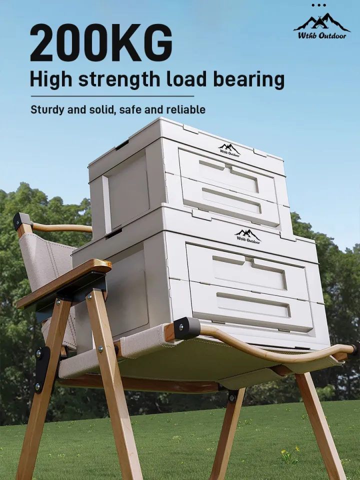 WTHB OUTDOOR Camping Chair Heavy Duty Folding Chair Portable Outdoor  Fishing Chair for Beach, Picnic (Large Size)