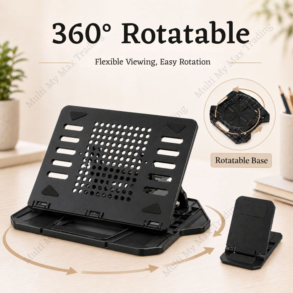 Adjustable Portable Laptop Stand Non-slip Ventilated Holder_voghion.com