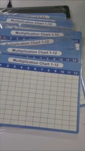Times Table Practice Chart Multiplication Card Double sided Reusable Kids Educational Learning