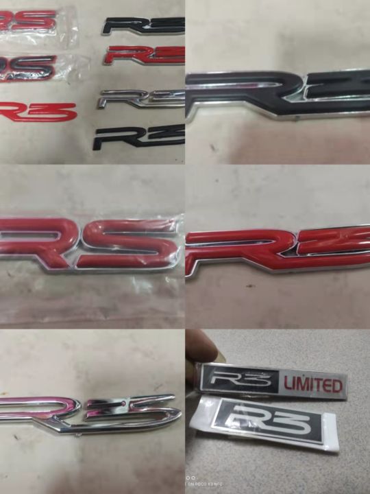 R3 RS ABS For Car Emblems Logo | Lazada