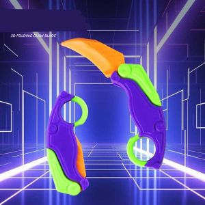Mainan Pisau Lipat - Carrot Knife Fidget Toy - Balisong