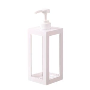 BAZAARS Có thể đổ đầy lại Chai đựng Kem dưỡng da Hình vuông Trong suốt Chai nước rửa tay dạng gel Phụ kiện phòng tắm Nhựa Hộp đựng mỹ phẩm Rửa cơ thể