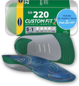 Dr. Scholl’s Custom Fit Orthotics 3/4 Length Arch Support Shoe Inserts - Plantar Fasciitis Relief Insoles for Men and Women Immediate All-Day Total Lower Body Pain Relief FSA HSA Eligible CF220