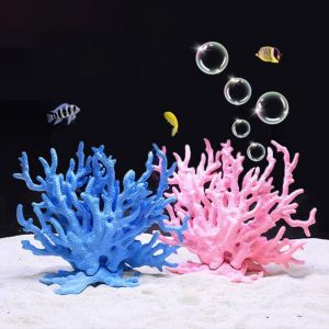 PETPARADIS Decorative Undersea Artificial Coral Colorful Lifelike Coral Ornaments Fish Tank Ornaments PVC Artificial Water Grass Aquarium