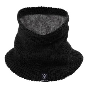 Len Nam khăn quàng cổ sang trọng mùa đông ấm áp khăn ống Phụ Nữ Dệt Kim Mặt nạ che cả mặt snood khăn quàng cổ dày muffler