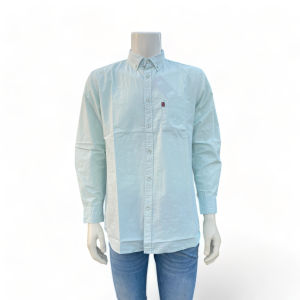 Vanfive Kemeja Pria Polos Basic Poplin Panjang Hijau Sage 1795B