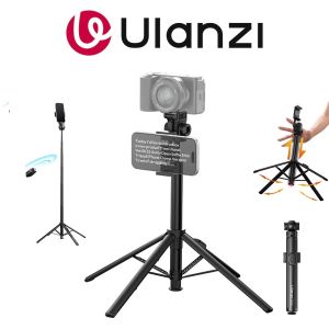Ulanzi SK32 180cm Auto-Open Tripod Phone Holder Clamp Selfie Stick for Mobile Smartphone