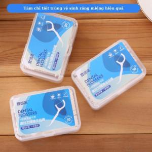COMBO TĂM CHỈ NHA KHOA 5 HỘP | CHỈ SIÊU MẢNH ÊM | KHÔNG ĐAU NƯỚU | LÀM SẠCH KẼ RĂNG | TIỆN MANG THEO