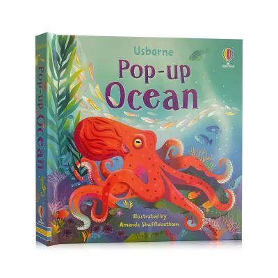 หนังสือป๊อปอัพ Usborne Pop-up Ocean Board Book 3D Flip Picture Book English Learning Educational Book หนังสือPop-up Book นิทาน 3 มิติ หนังสือภาพเด้ง หนังสืออ่านก่อนนอน นิทานก่อนนอน นิทานภาษาอังกฤษ