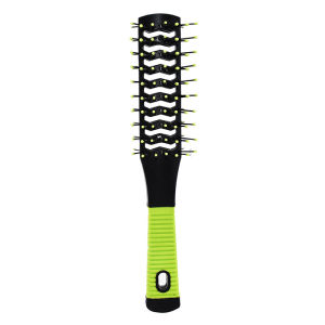 Hengfa Lina 1pc Double Side Massage Comb Black Plastic Anti-tangle Brushes Wide Teeth Brush Wide Teeth Hairdressing Brush Double-sided Comb
