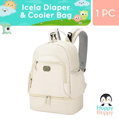 Huppy Buppy Icela 2-in-1 Premium Diaper Bag & Insulated Breastmilk Cooler Bag Backpack