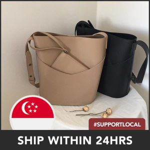 Cara Minimalist PU Tote Bag l Leather l Large Capacity l Pocket l Quality