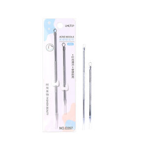 LMLTOP Penyepit Jerawat✨ Stainless Steel Acne Tweezers Blackhead Remover Precision Grip Pimple Extractor Tool
