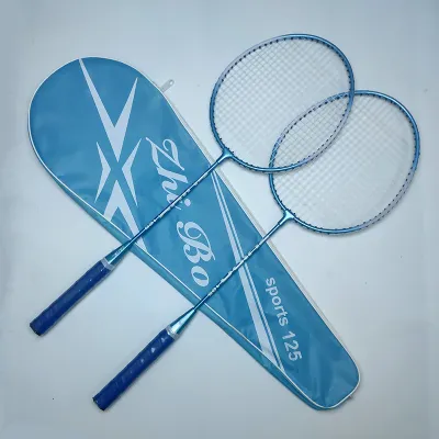 2pcs Badminton Rackets and Carrying Bag Set Badminton Racquet Set Indoor Outdoor Sports Accessory
