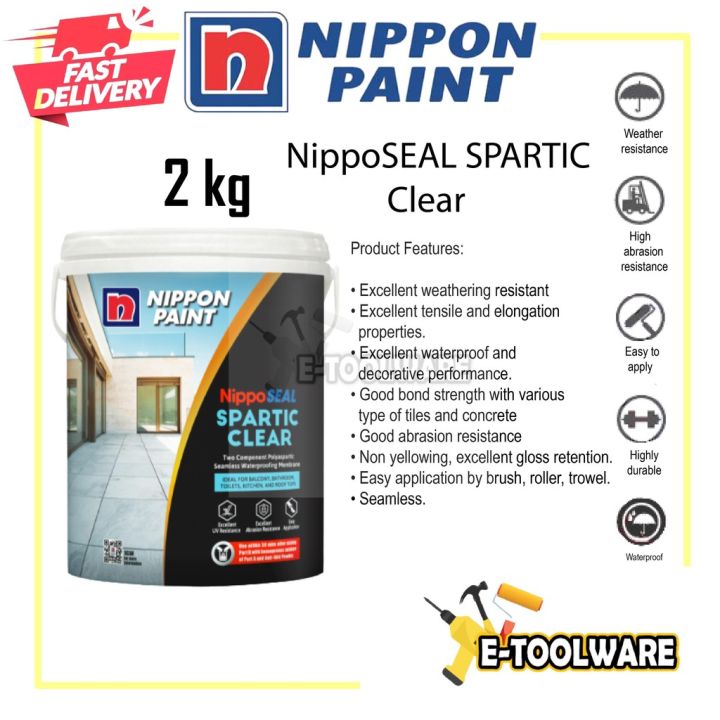 2kg Nippon Paint NippoSEAL Spartic Clear Set