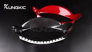 KUNGKIC Real Dry Carbon Fiber For Subaru BRZ Toyota GR86 2021-2025 Car Speedometer Decorative Frame Sticker Interior Accessories