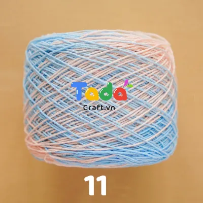 Sợi Cotton Việt Nam 1mm Màu Loang 100gr